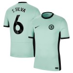 Günstige Fußballtrikots Chelsea T. Silva 6 3rd trikot 2023-24 Kurzarm